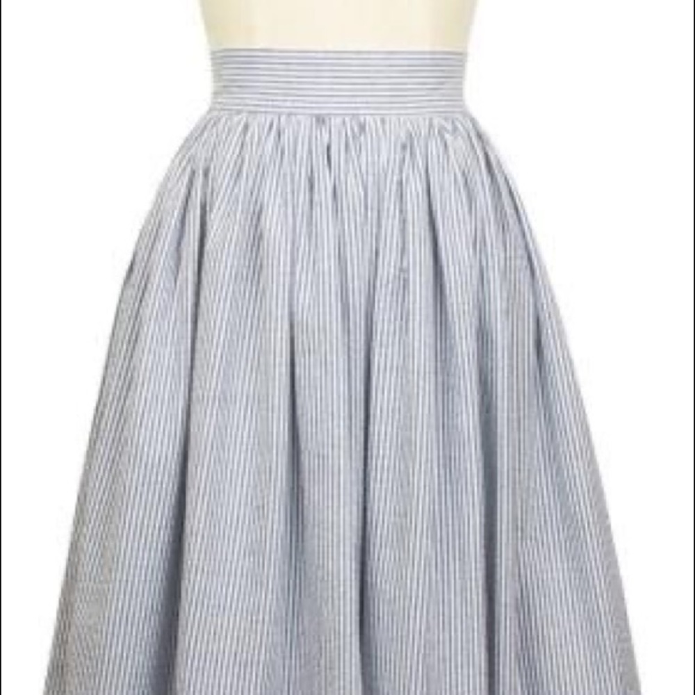 Trashy Diva Seersucker Gathered Skirt, size 4
